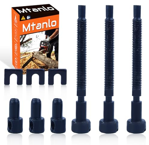Mtanlo Lot de 3 Tendeurs de Chaîne pour Husqvarna 61 66 266 268 272 281 288 162 181 281XP tronçonneuse, Chaîne Vis de Réglage du Tendeur Remplacer 501537101
