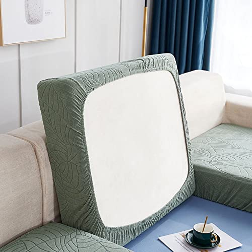 BOLUXIU Funda de Cojín de Asiento de Sofá Elástica Impermeable, Suave Antideslizante con Fondo Elástico, Funda de Mueble