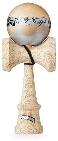 KROM Kendama Unity Halcyon - aus Ahornholz für Anfänger und Fortgeschrittene - Geschicklichkeitsspiel für draußen und drinnen - Holzspielzeug mit Schnur und Ball - Kendama Skilltoy Kugelfangspiel