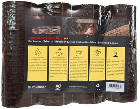 Pollmeier Briquettes de bois de hêtre de qualité supérieure 30 kg