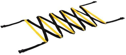 Makamsui Agility Ladder Speed Training Equipment Set, Indoor Outdoor Agility Leiter für Fußball, Speed, Fußball, Fitness, Füße, Training, Tragetasche, Agility-Trainingsgerät, A 4 m