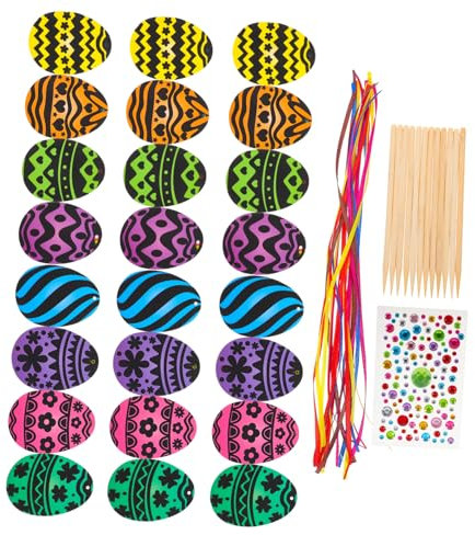 TOYANDONA 1satz Junge Mädchen Kratzkarten Für Ostern Kreative Ostereier Bastelaktivität Sichere Materialien Party Dekoration Bunte Kratzbilder Für Junge Mädchen Interaktive