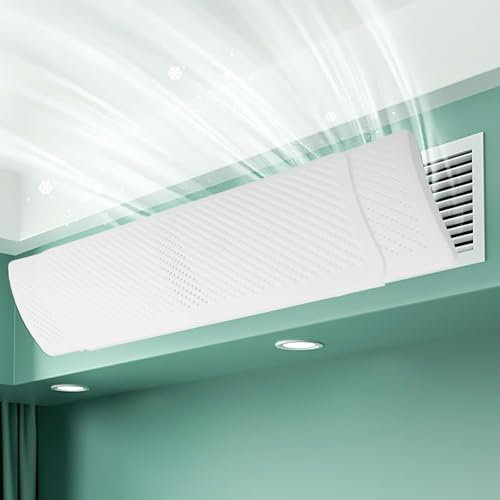 Adjustable Vent Deflector for Central AC Customize Your Airflow Direction Effortlessly (M-Cotton filter)