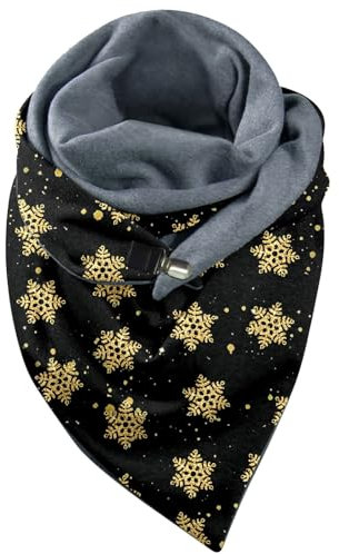 Schal Damen Dreieck Schals Für Damen Damen Schal Mit Knopf, Dreiecksschal Elegant Klassischer Winter Dreieck Schals Weihnachten Warme Winterschal Damenschal Knopfschal Schal Scarf