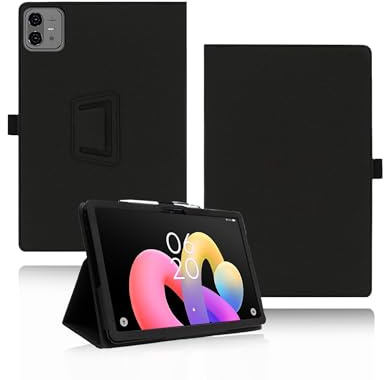 Hülle für TECLAST Artpad Pro Tablet 12.7 Zoll, yystao PU-Leder Schutzhülle Kompatibel mit TECLAST Artpad Pro - Handschlaufe, Haut-texturiertes vollumhüllendes Design, Schwarz