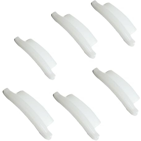 X6 Roller Garage Door End Locks, End caps, 55mm Compact Slats Compatible, Push Fit Design, Pack of 6