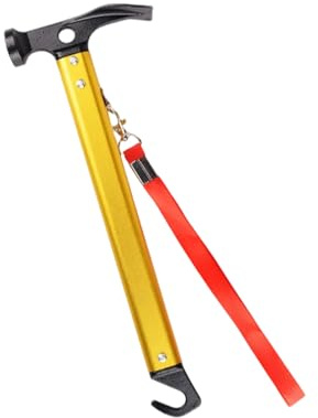 SHYYOULQE Martillo multifunción para tienda de campaña, extractor de clavos, extractor de clavos, mazos de martillo para mochileros al aire libre, mazos de clavos