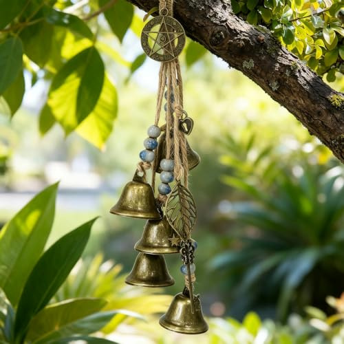 Clochette de Sorcière, Carillon à Vent Extérieur | Son Clair et Agréable, Peut Être Suspendu dans les Vérandas, aux Fenêtres, aux Balcons et à l’Extérieur