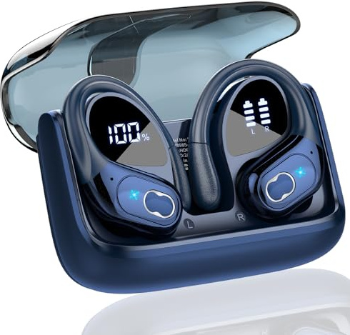 STECEi AI Traducteur Vocal Instantané, 6 Modes de Traduction, 3 en 1 Écouteur AI Traduction Vocale Instantanée pour Affaires/Études Bleu