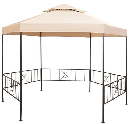 Festnight Gazebo Padiglione Tenda da Giardino/Patio/Prato per Esterni 323x265 cm
