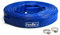 Fordle’s 20m x 25mm Diameter Layflat Discharge Hose Pipe Compatible with Submersible Water Pump – Blue PVC Reinforced with Polyester– Includes 2 Clips