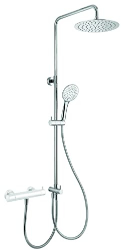 PAINI FRANCE ROBINETTERIE Colonne Reno Air Fresh 230 et inverseur à disque céramique avec fonction Stop - Douche et baignoire