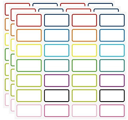 SVNOOC Wiederverwendbare Etiketten für Organisation, Bewahrungsbehälter, Handwerk, Gläser, Speisekammer-Etiketten, abnehmbares Etikett für Büro, Schule, Zuhause (84 PCS)