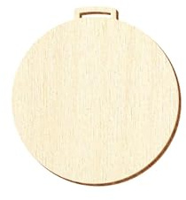 Holz Medaille rund - Deko Basteln 3-20cm