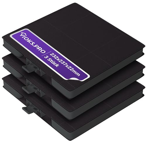 Viоks.pro 3x Kohlefilter für Dunstabzugshauben 232x237x22mm Ersatz für Bosch DHZ5326 11026769 00705431 LZ53251 Z5101X1 - Dunstabzug Filter Carbon Filter für Dunstabzugshauben Bosch Neff Constructa