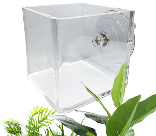 Fioriera da finestra, in acrilico trasparente, con foro di drenaggio, per interni, rettangolare, trasparente, per balcone, giardino, esterni, davanzale