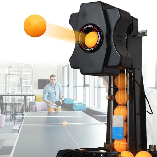 Beachtiful Robot da Ping Pong Robot da Ping Pong Automatico per Allenamento Robot da Ping Pong Aggiornamento Robot da Ping Pong, per Allenamento, Club di Giochi Sportivi, Apprendimento