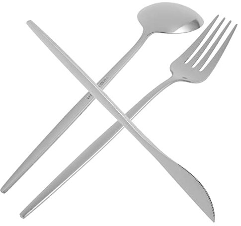 Garneck Essbesteck-set Aus Edelstahl Löffel Utensil Westliches Geschirr Heimgeschirr Unverzichtbares Werkzeug für Familienrestaurants