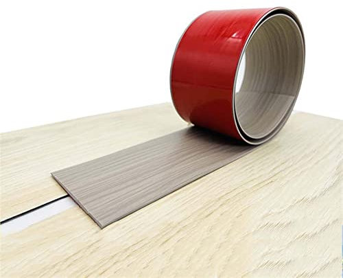 Bande de transition plate autocollante en vinyle pour revêtement de sol stratifié 2 m x 7,6 cm