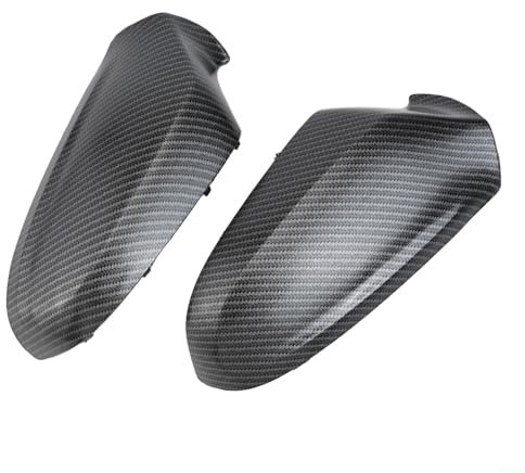 ZiStarlilife Tapa de espejo retrovisor de puerta para Opel Astra H, 2 piezas de fibra de carbono ABS protector de espejo retrovisor lateral, moldura de fácil instalación, aspecto deportivo