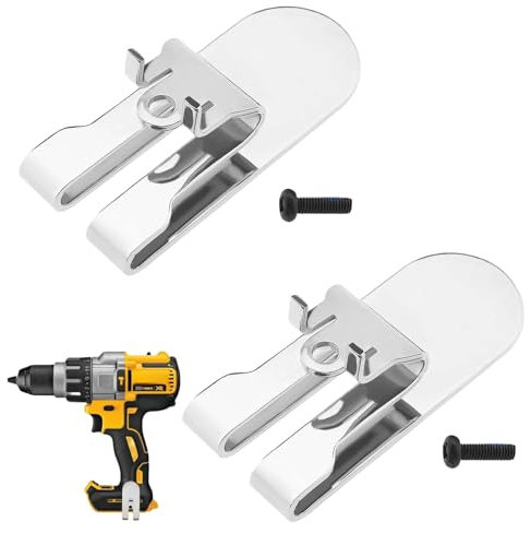 Gürtelhaken-Clip-Set, Gürtelclip-Haken, einfach zu bedienende Werkzeug-Clips, kompatibel mit verschiedenen Treibern, passend für Bohrschrauber und Trockenbau-Schraubenpistole, kompatibel mit DCF620D2