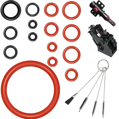 HABNI Juego De 15 Anillos De Sellado Para Philips Saeco, O-Rings De Silicona Para Válvula De Soporte, Válvula De Vapor, Grupo De Infusión, Válvula De Salida, Compatible Con Cafeteras Philips Saeco Spi