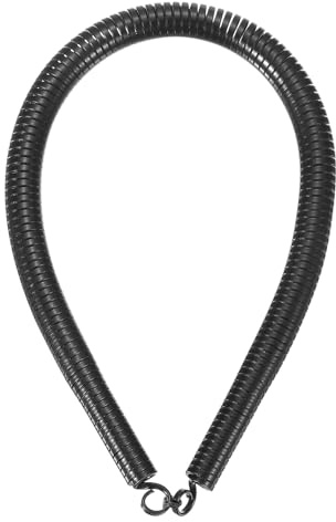 sourcing map Curvatubi a molla in PVC, diametro esterno 12 mm, lunghezza 380 mm, molla piegatubi per tubi in casa idroelettrica, nero