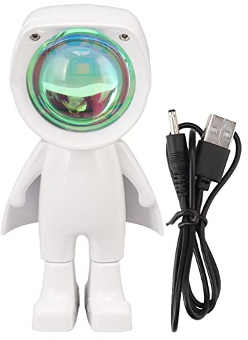 AJUNJIIL Astronaut Lamp, for Projector Lamp, Sunset Light Projector, Yellow Color, for Bedroom Decor, for Party Room Lighting, for Live Broadcast Background, Romantic Atmosphere Cr