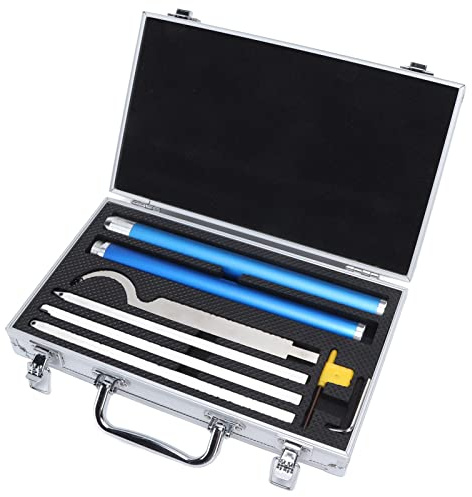 Jonlaki Juego de Herramientas de Torneado de Madera de 8 Piezas con Inserciones de Carburo de Tungsteno, Herramientas de Acero Inoxidable para Elaboración de Torno y Fácil Almacenamiento