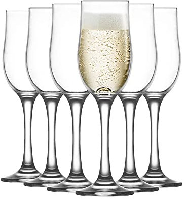 LAV Nevakar - Champagnerflöten - 195 ml - Set mit 12 Stück