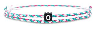 Made by Nami Boho Surfer-Armband Personalisiert mit Buchstabe - Damen Herren Mädchen Pärchen-Armband individualisiert - beste Freundin Freundschaftsarmband Geschenk - Wasserfest & Verstellbar (Blau)