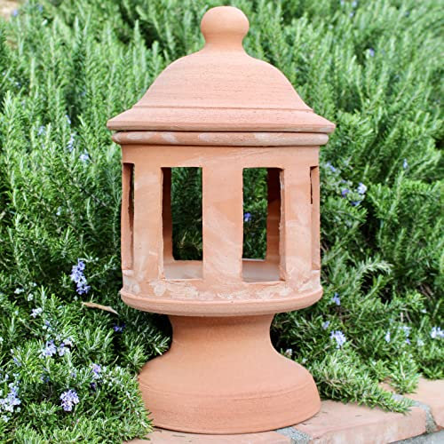 Lanterna Terracotta (alta 45 cm, diametro 25 cm) da esterno 100% made in Italy lavorato a mano al tornio
