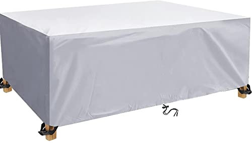 Abdeckung Gartenmöbel 600D Oxford, Wasserdichte Schutzhülle 230x100x75cm, Winterfeste Abdeckplane, Abdeckhaube für Gartentisch und Loungemöbel, UV-Schutz, Winddicht, Schneeschutz