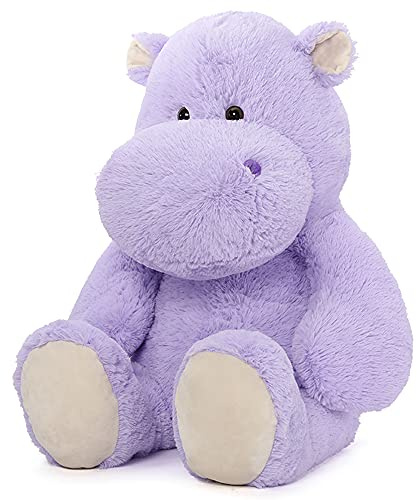 MorisMos riesen Nilpferd Kuscheltier XXL, 90cm sitzend groß Nilpferd stofftier Plüschtier, weich Hippo Puppe Geburtstag Weihnachten Geschenk für Kinder Babys