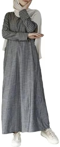 Greatfool Abaya Muslim Damen - gebetskleidung für Frauen - muslimische Kleider Damen - Hijab Kleid Abaya Jilbab - gebetskleid - islamische Kleidung Frauen - M