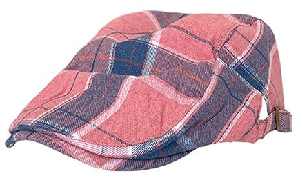 ACVIP Damen-Mütze Baskenmütze Barett Mütze Vintage Maler Flat Cap Schiebermütze(Rosa)