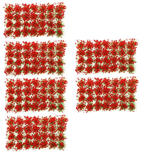 SEWACC 6 Boîtes Grappes De Gazon Artificiel Gazon Artificiel Faux Gazon Gazon Artificiel Décor Végétal Faux Gazon Arbustes Touffe Grappe Miniature Bricolage Grappe d'herbe Herbe Ornement