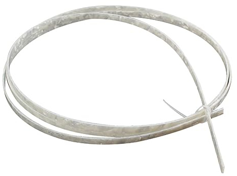 Gitarrenbinding Zelluloid Gj07 6mm Weiße Perlen Einfassung | Ukulele und Klassische Gitarre, Satz für Body Projekte und Selbstgemacht Teile, Poliert und Langlebig