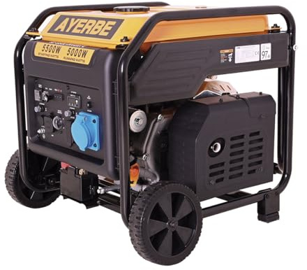 Generador inverter gasolina 5500 W con motor Kiotsu arranque eléctrico y salida 12 V