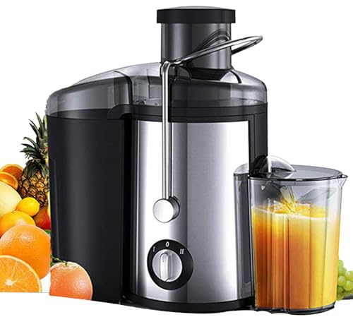 Máquinas Exprimidoras, Extractor de Frutas y Verduras Enteras de 500 ml, Ajuste de 2 Velocidades, Protección contra Sobrecalentamiento para Granadas, Naranjas, Limones, Mandarinas