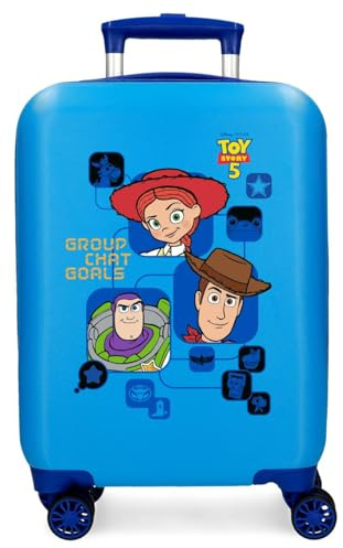 Joumma Disney Toy Story Maleta de Cabina Azulon 33x50x20 cm Rígida ABS Cierre de combinación Lateral 28L 2,2kg 4 Ruedas Dobles Equipaje de Mano