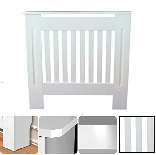 Viaka Radiator Cover White Small 30.71 * 7.48 * 31.89 inch White Radiator Cover Make E1 Grade MDF Material Slats, Grill, Wood Top Shelf White Traditional Painted MDF Cabinet