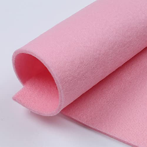 Filzblätter Dicke 3 mm Echtfilz Größe 50 x 36 cm - 39 Farben erhältlich - Sehr hohe Qualität - Ideal für Hobby (Rosa)