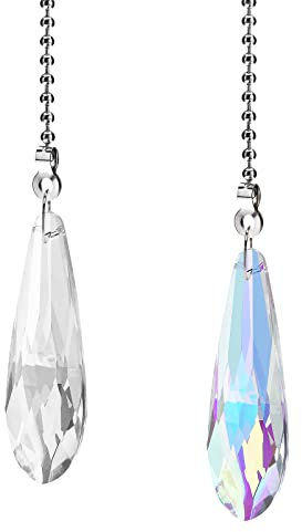 VGOL 2PCS Luce Pull Cord Water Drop Interruttore Luce Del Pendente Pull Catena Luce Prolunga per Bagno Lampade da Soffitto Ventilatori Da Soffitto Pull-Wire Lampade Da Tavolo