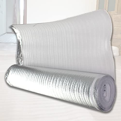 HARICSET Schalldämmung Trittschalldämmung Laminat Laminat Unterlage 2mm Dick Dämmunterlage Dämm Parkett Fußboden Bodenunterlage Unterlage Dämmung Boden Laminat Fußbodenheizung(Size:1 * 35m)