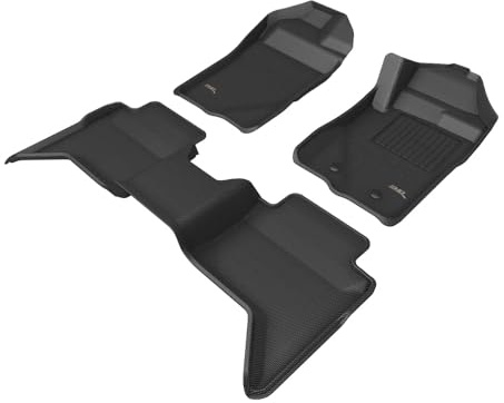 3D MAXpider golvmattor för Volkswagen Amarok 2022-2024+ anpassad passform bilgolvmattor, Kagu-serien (1:a och 2:a raden)