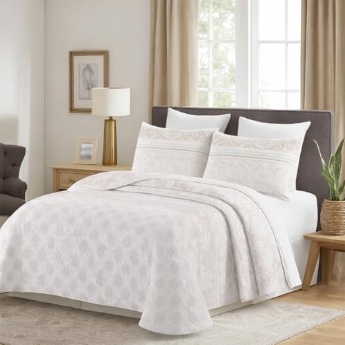 MANEMI - Colcha bouti para Verano y Entretiempo - Colcha para Cama 150，Colcha Cubre Cama 100% Poliester, Suave y Transpirable.