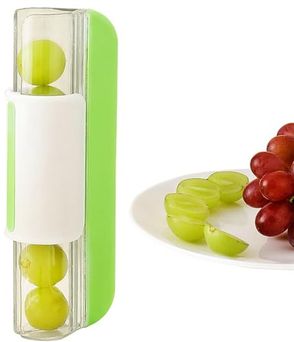 Cortadora de Tomate Cherry y Uva Rebanadora de Frutas y Verduras Cortador para Utensilios de Cocina Herramienta para Cortar Ensaladas,Tomates,Uvas y Más