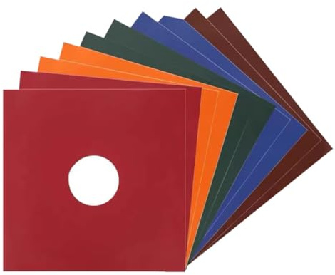KALLORY 5 Pezzi Custodie Protettive per Vinili da 12 Pollici in Carta Resistente e Anti-Macchia per Protezione Album e Conservazione Dischi in Vinile