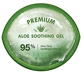 Missha Premium Cica Aloe Soothing Gel 95% Aloe Vera Beruhigende & Feuchtigkeit 300 ml